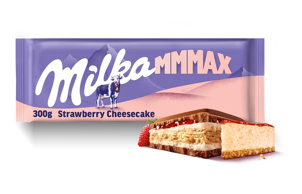 Milka Mmmax czekolada mleczna Str. Cheesecake 300g
