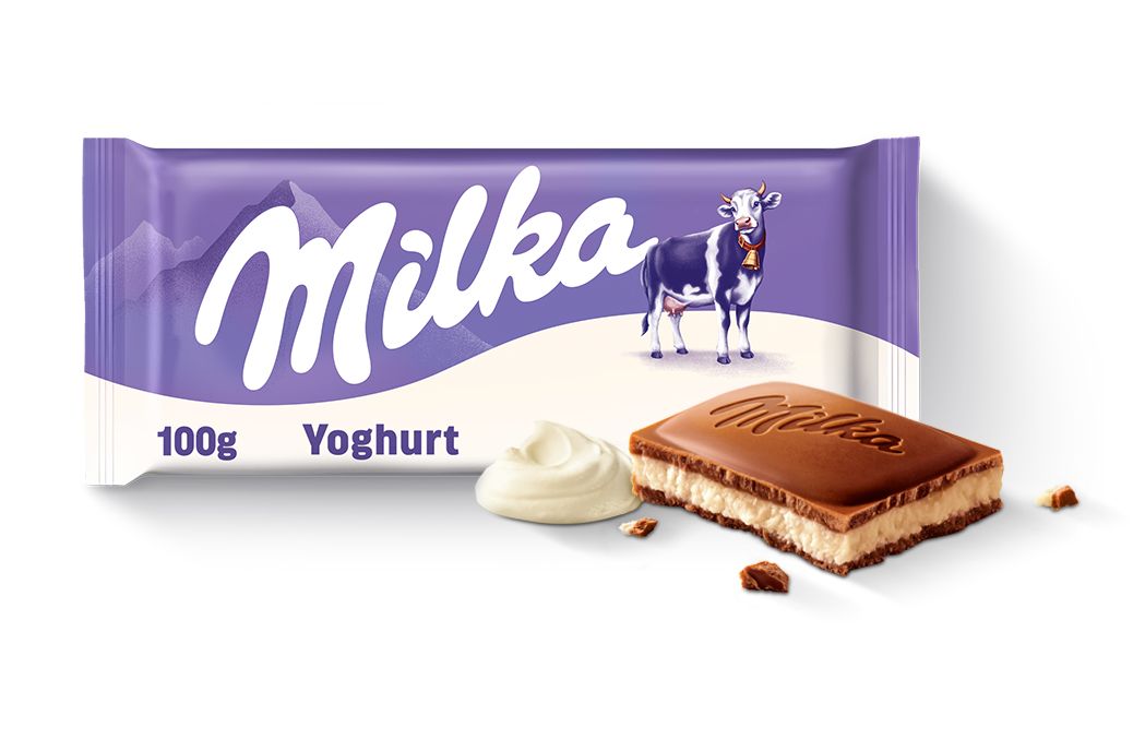 Milka czekolada mleczna o smaku jogurtowym 100 g
