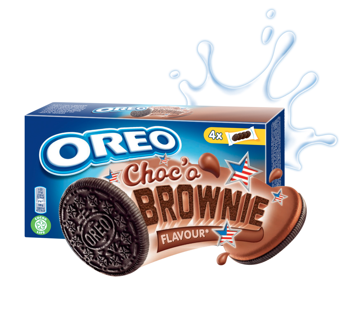 Oreo Choco Brownie ciastka z nadzieniem 176 g