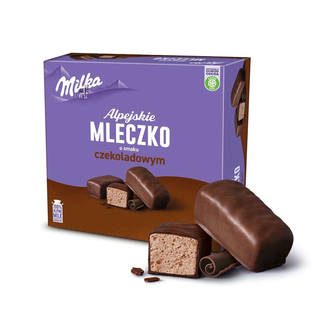 Milka Alpejskie Mleczko o smaku czekoladowym 330 g