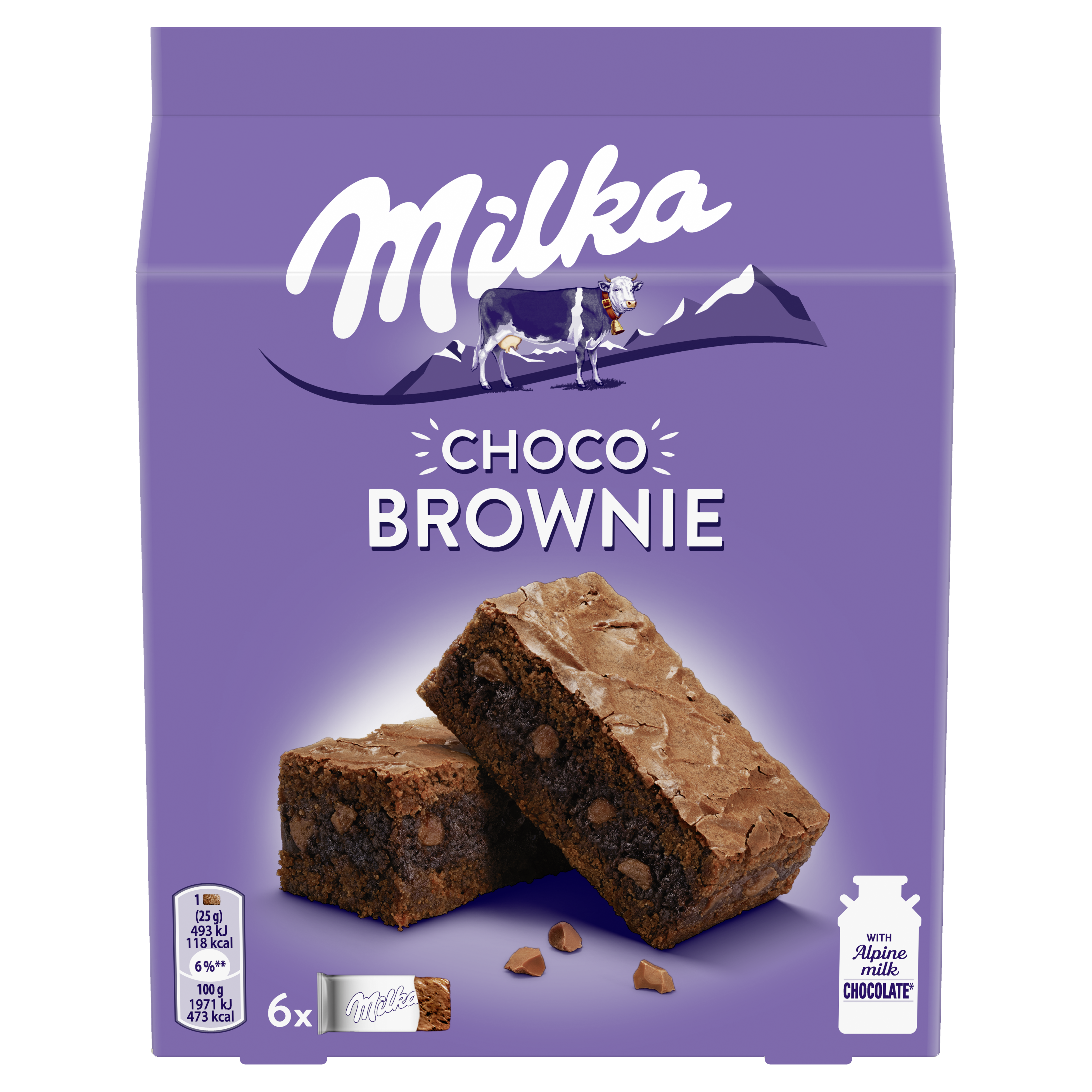 Milka Choco Brownie Ciastka z czekoladą 150 g