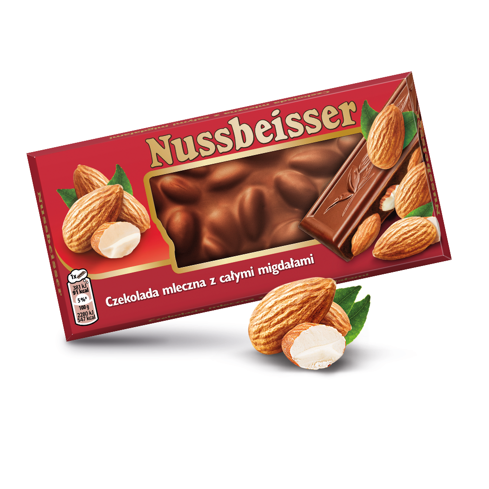 Nussbeisser czekolada mleczna z migdałami 100 g