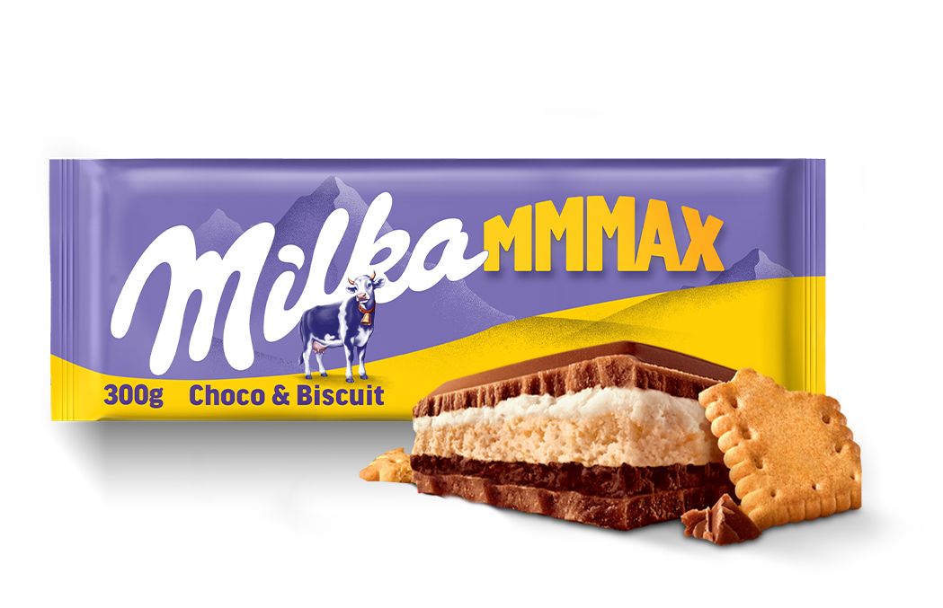 Milka Mmmax czekolada mleczna Choco & Biscuit 300 g