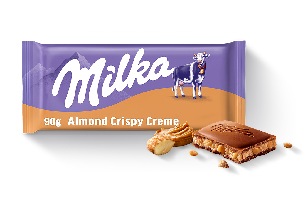 Milka czekolada mleczna Almond Crispy Creme 90 g