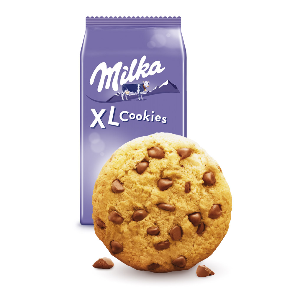 Milka XL Cookies Choco Ciastka z czekoladą 184 g