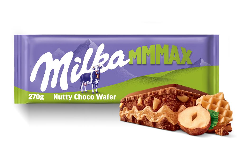 Milka czekolada mleczna Nutty Wafer 270g