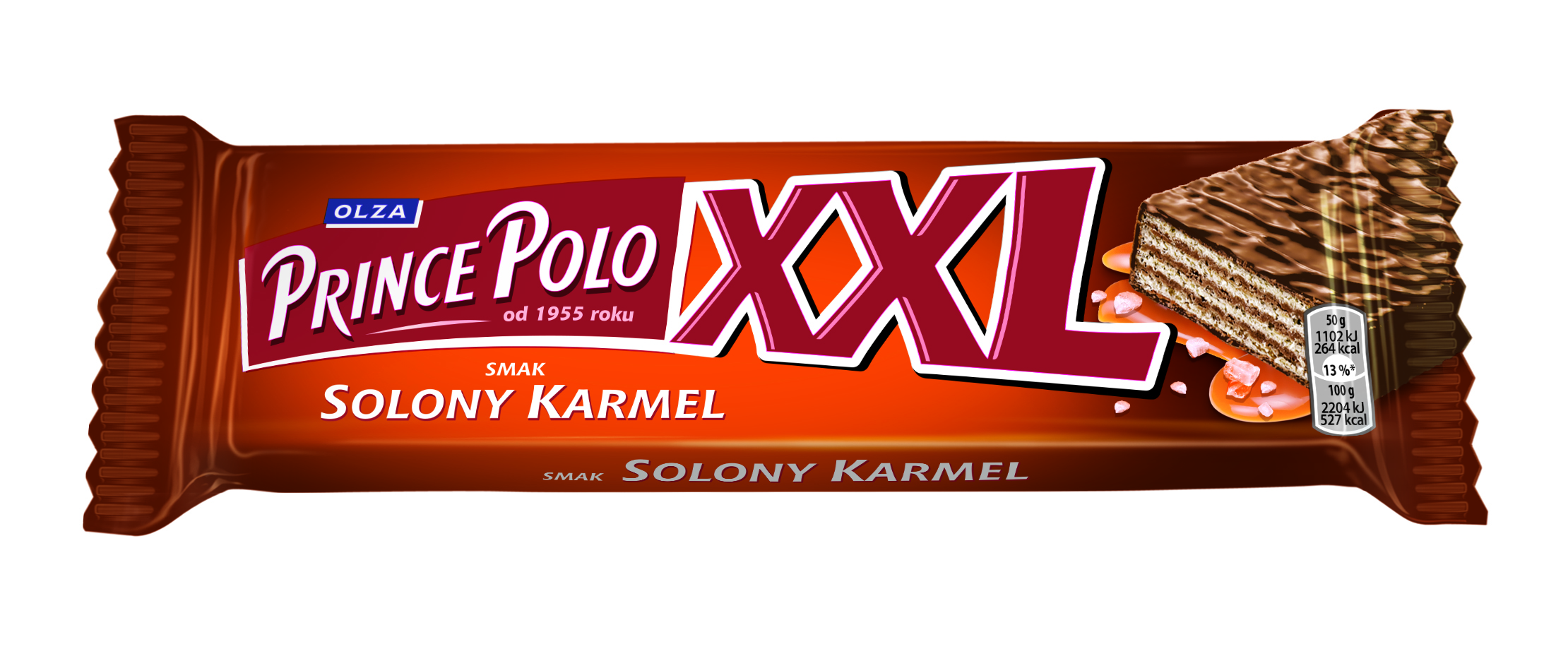 Prince Polo XXL słony karmel kruchy wafelek