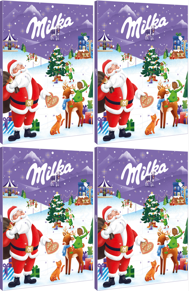 Kalendarz adwentowy Milka 90g na Święta x 4 sztuki